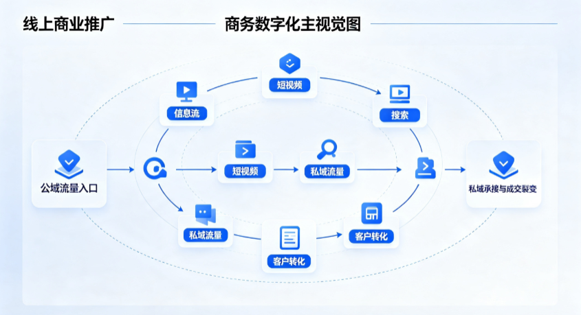 新荣区线上商业推广怎么做？全域流量闭环搭建与低成本转化实战指南